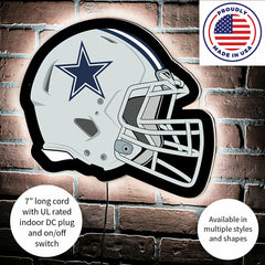 LED Wall Decor, Helmet, Dallas Cowboys
