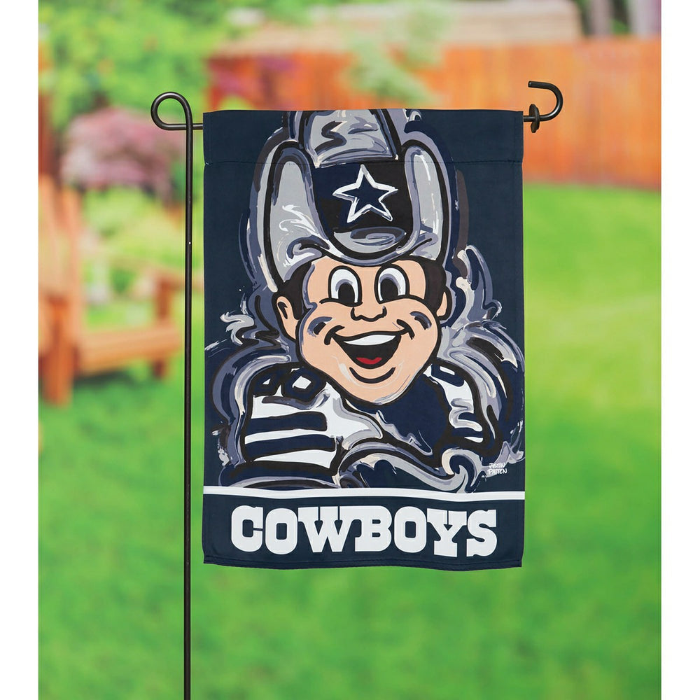 Dallas Cowboys Justin Patten Suede Garden Flag