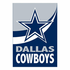 Dallas Cowboys Burlap House Flag