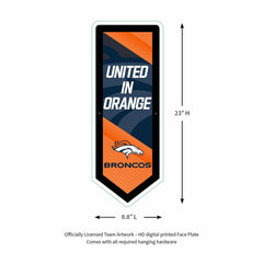 LED Wall Decor, Pennant, Denver Broncos