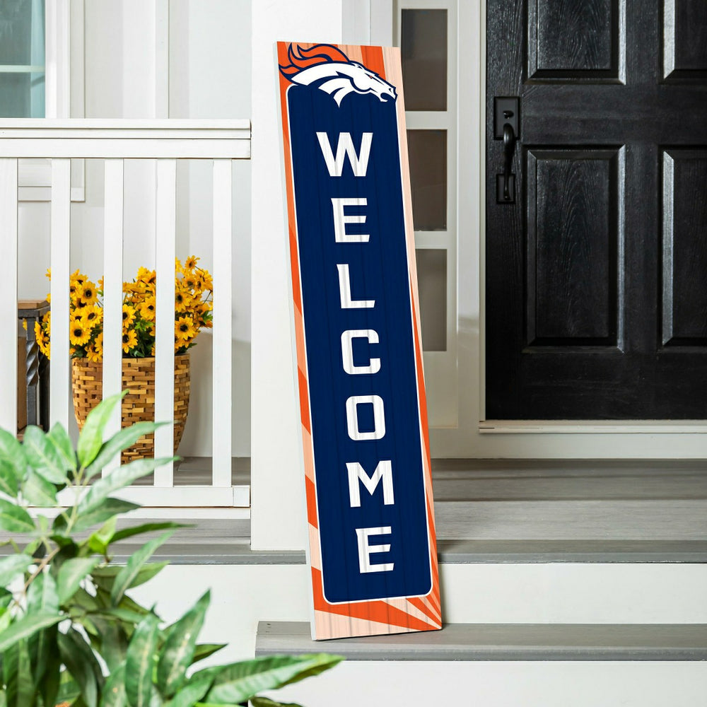 Denver Broncos Summer Seasonal Single Sided Large Leaner, 46"