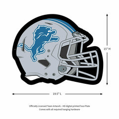 LED Wall Decor, Helmet, Detroit Lions