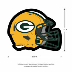 LED Wall Decor, Helmet, Green Bay Packers