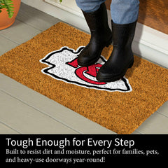 Coir Mat, 16"x28", Kansas City Chiefs