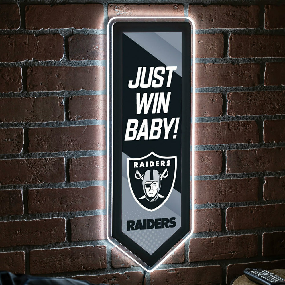 LED Wall Decor, Pennant, Las Vegas Raiders