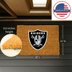 Coir Mat, 16"x28", Las Vegas Raiders