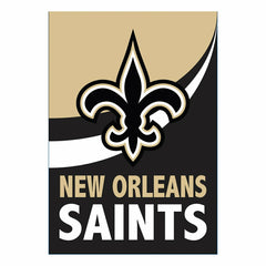 New Orleans Saints Burlap Flag House Size