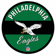 Philadelphia Eagles NFL Football Large Round Vintage Edgelite LED Deco
