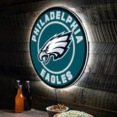 LED Wall Decor, Round, Philadelphia Eagles