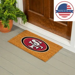 Coir Mat, 16"x28", San Francisco 49ers