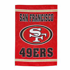 Embossed Suede Flag, House Size, San Francisco 49ers