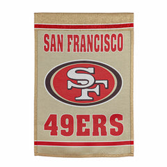 Embossed Suede Flag, House Size, San Francisco 49ers