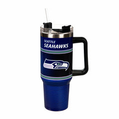 40oz Stainless Steel Canyon Cup w/ Straw, Seattle Seahawks
