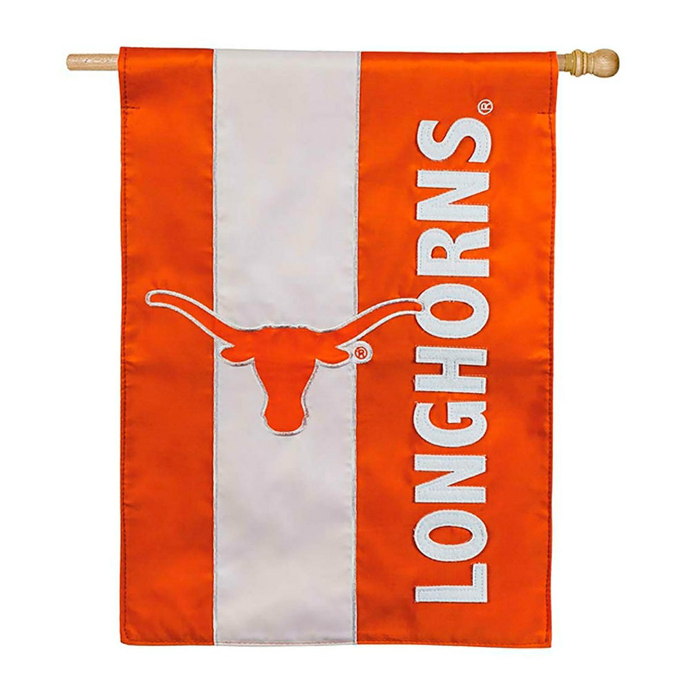 Double-Sided Embellished NCAA College Team Pride Applique House Flag,