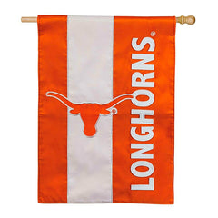 Double-Sided Embellished NCAA College Team Pride Applique House Flag,