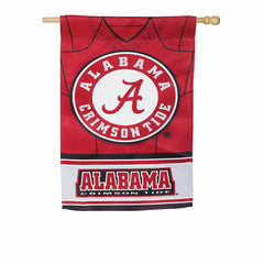 Team Sports America Alabama Crimson Tide Double Sided Jersey Suede House Flag, 29 x 43 inches