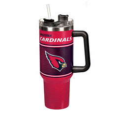 40oz Stainless Steel Canyon Cup w/ Straw, Arizona Cardinals