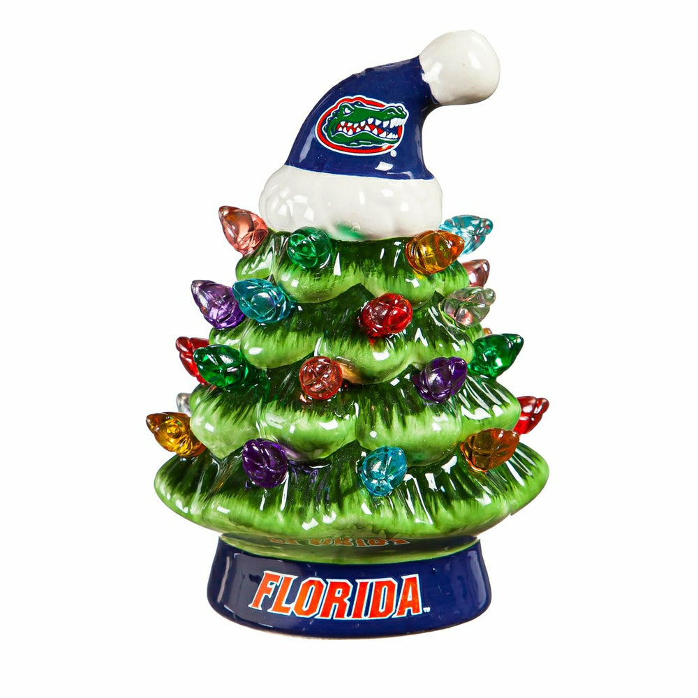 4" Mini LED Tabletop Christmas Tree, Set of 2, University of Florida