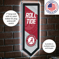 LED Wall Decor, Pennant, University of Alabama