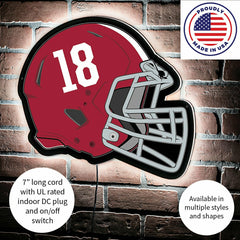 LED Wall Decor, Helmet, University of Alabama