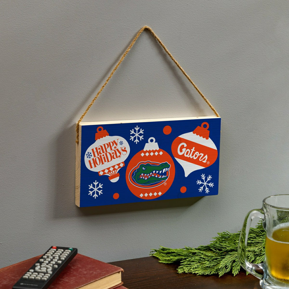 University of Florida Holiday Wood Wall Sign, 6x11