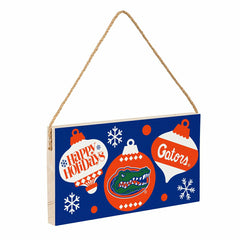 University of Florida Holiday Wood Wall Sign, 6x11