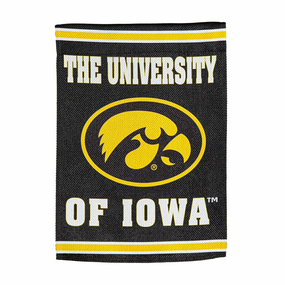 Embossed Suede Flag, GDN Size, University of Iowa