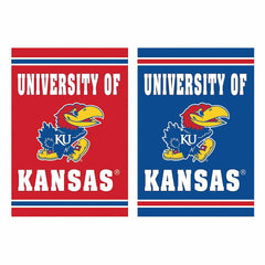 University of Kansas Embossed Suede House Flag