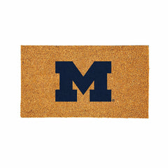 Coir Mat, 16"x28", University Of Michigan