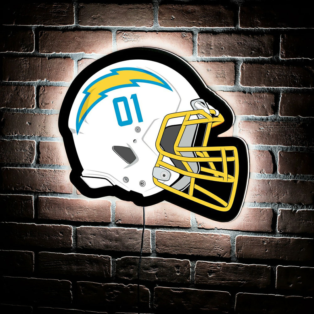 LED Wall Decor, Helmet, Los Angeles Chargers