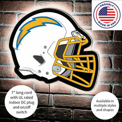 LED Wall Decor, Helmet, Los Angeles Chargers