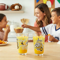University of Wyoming 16oz Glass pint, Set of 2