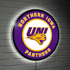 University of Northern Iowa College Large Round Edgelite LED Decor