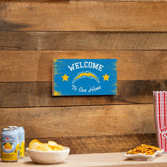 Los Angeles Chargers Wood Wall Sign, 6x11