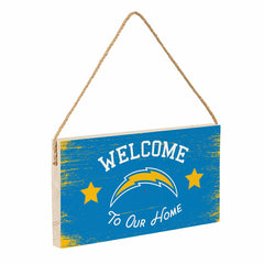 Los Angeles Chargers Wood Wall Sign, 6x11