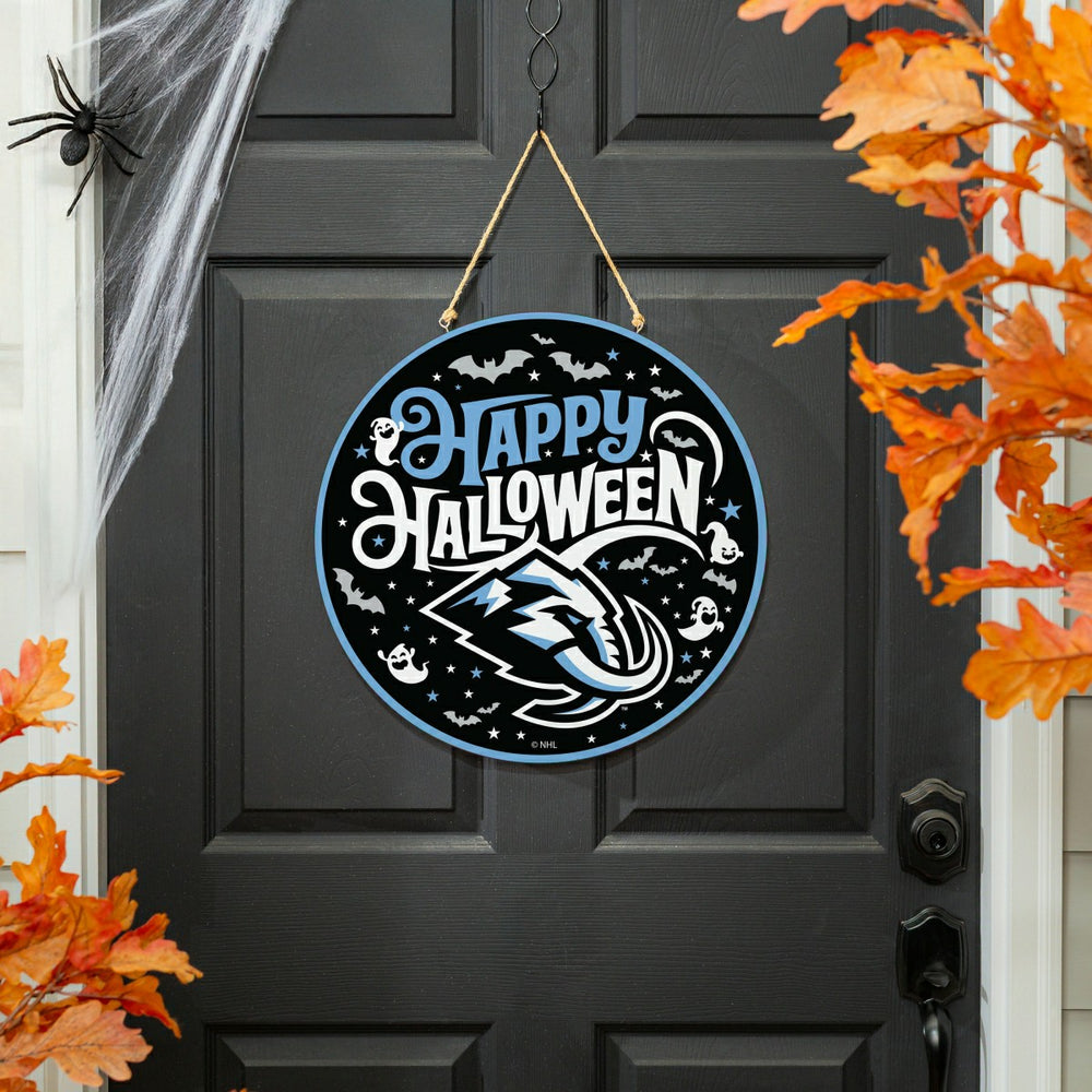 Utah Mammoth Halloween Round Door Décor with Hanging Rope, 18x18