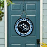 Utah Hockey Club Round Door Décor with Hanging Rope, 18x18