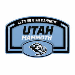 Utah Mammoth USA Embossed Steel Wall Sign, 11" x 17"