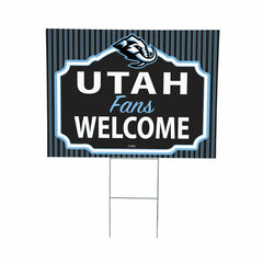 Utah Hockey Club Coroplast Yard Sign, "Fans Welcome"