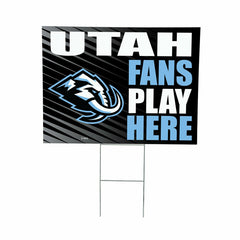 Utah Hockey Club Coroplast Yard Sign "Fans Play Here"