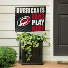 Carolina Hurricanes Coroplast Yard Sign "Fans Play Here"