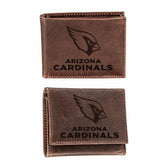 Arizona Cardinals, Bi-Fold and Tri-Fold Wallet Gift Set, Brown