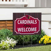 Arizona Cardinals Coroplast Yard Sign, Fans Welcome