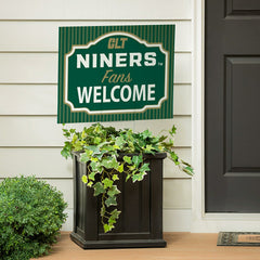 University of North Carolina/Charlotte Coroplast Yard Sign, "Fans Welc