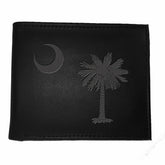 Bi-Fold Wallet, Black, South Carolina State Flag Logo
