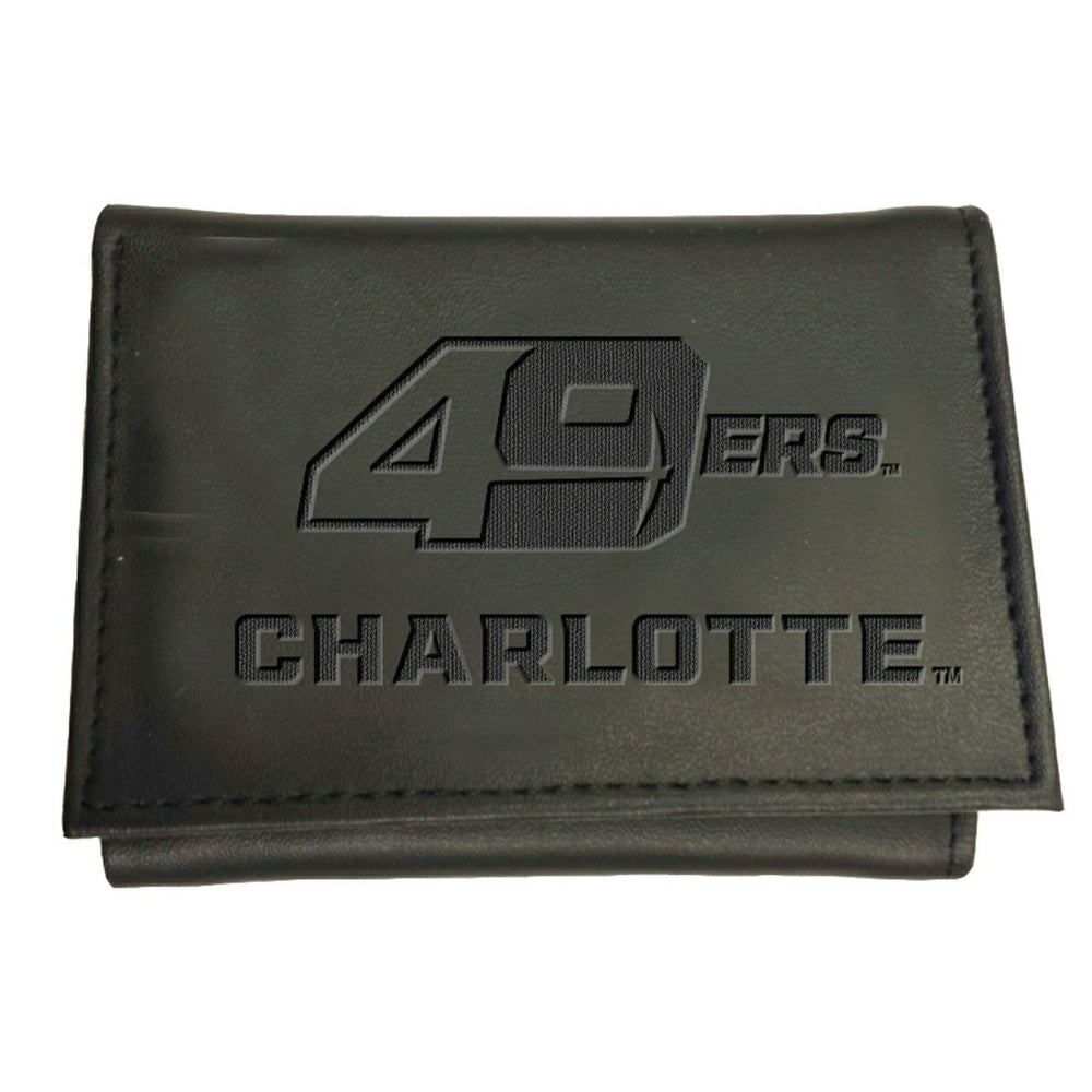 University of North Carolina, Charlotte, Tri-Fold Wallet, Black