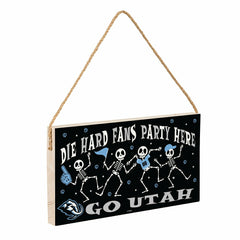 Utah Mammoth Halloween Wood Wall Sign, 6x11
