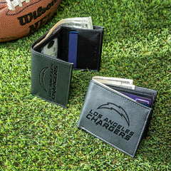 Los Angeles Chargers, Bi-Fold and Tri-Fold Wallet Gift Set, Black