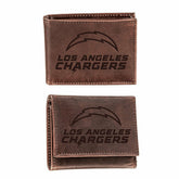 Los Angeles Chargers, Bi-Fold and Tri-Fold Wallet Gift Set, Brown