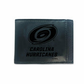 Front Pocket Wallet w/ RFID Blocking, Carolina Hurricanes, Black